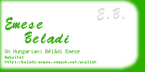 emese beladi business card
