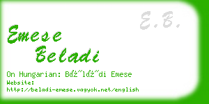 emese beladi business card